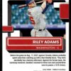2022 Donruss Washington Nationals #75 Riley Adams RC Rookie