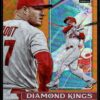 2022 Donruss Diamond Kings Los Angeles Angels #14 Mike Trout Orange Holo