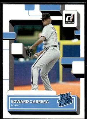 2022 Donruss Miami Marlins #52 Edward Cabrera RC Rookie