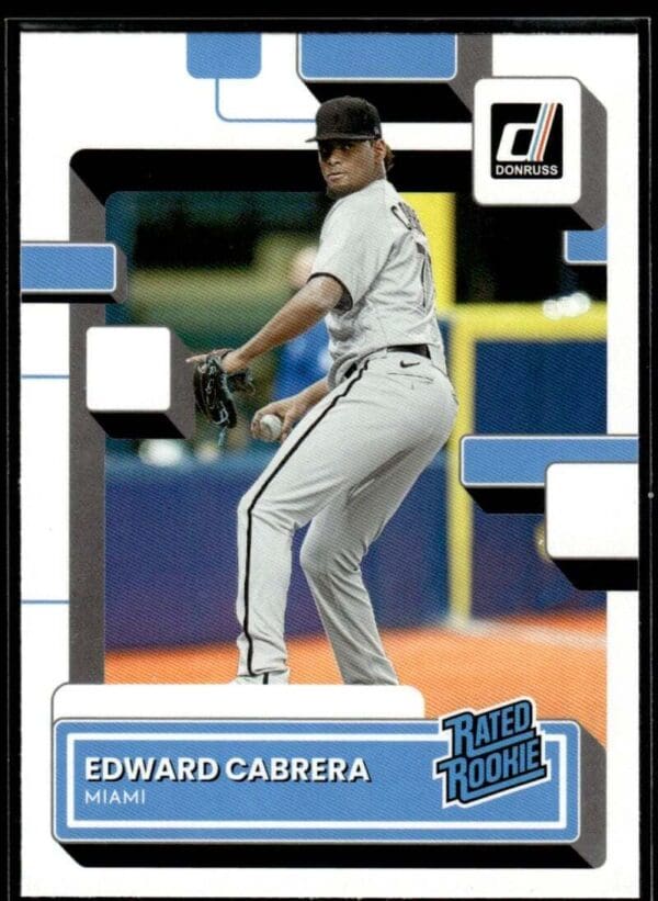 2022 Donruss Miami Marlins #52 Edward Cabrera RC Rookie