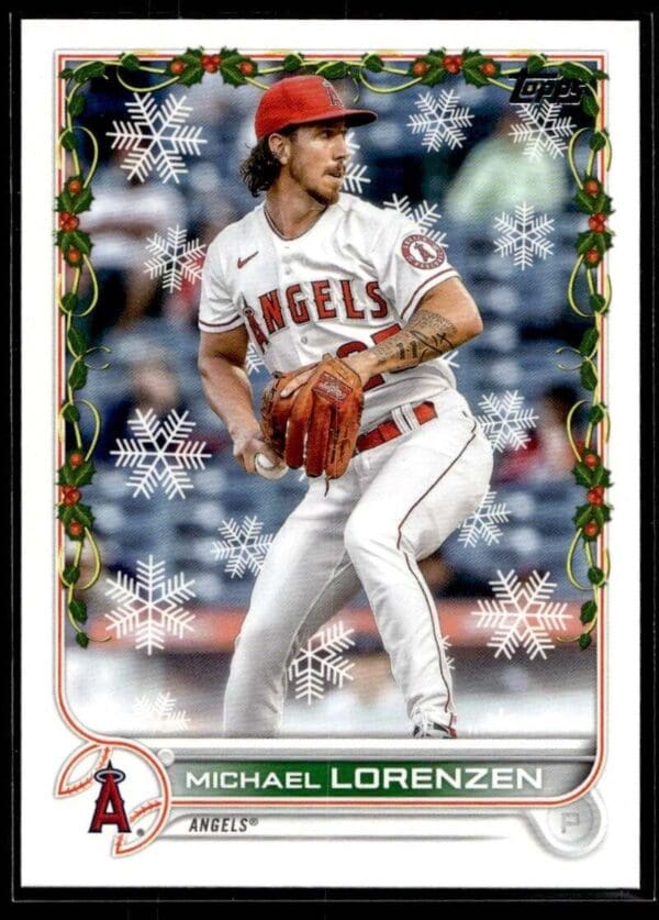 2022 Topps Holiday Los Angeles Angels #HW135 Michael Lorenzen