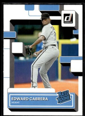 2022 Donruss Miami Marlins #52 Edward Cabrera RC Rookie