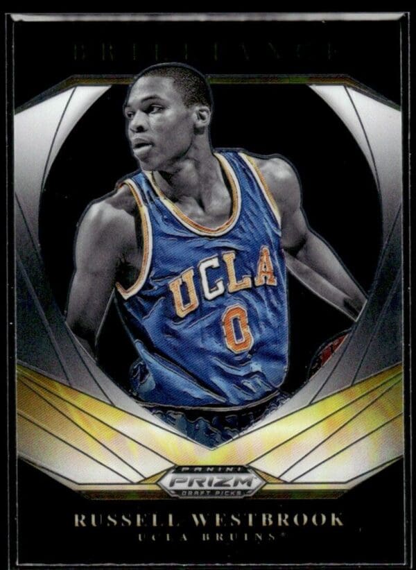 2021 Panini Prizm Draft Picks Brilliance UCLA Bruins #18 Russell Westbrook