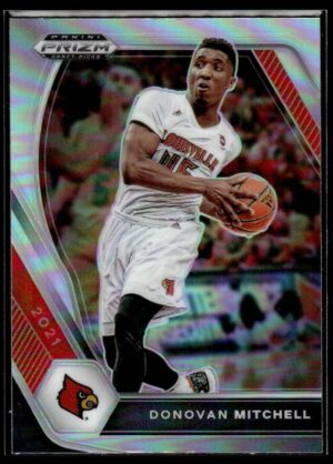 2021 Prizm Draft Picks Louisville Cardinals #81 Donovan Mitchell Silver