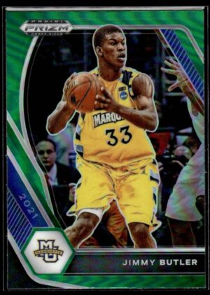 2021 Prizm Draft Picks Marquette Golden Eagles #66 Jimmy Butler Green Prizm
