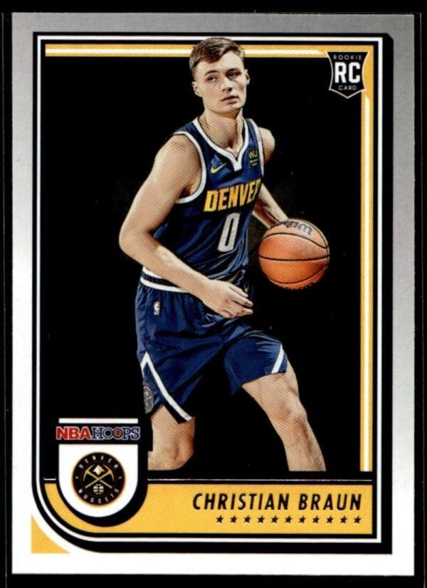 _10 2022 Hoops Denver Nuggets #251 Christian Braun RC Rookie