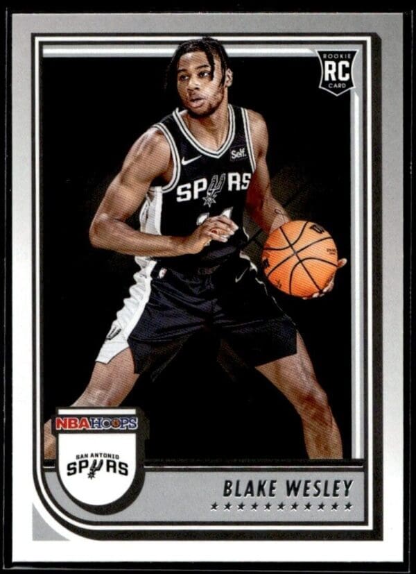 _10 2022 Hoops San Antonio Spurs #255 Blake Wesley RC Rookie
