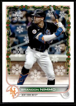 2022 Topps Holiday New York Mets #HW53 Brandon Nimmo