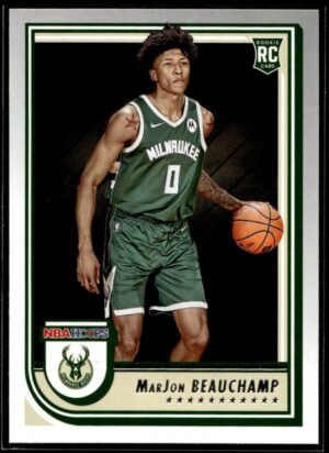 _10 2022 Hoops Milwaukee Bucks #254 MarJon Beauchamp RC Rookie