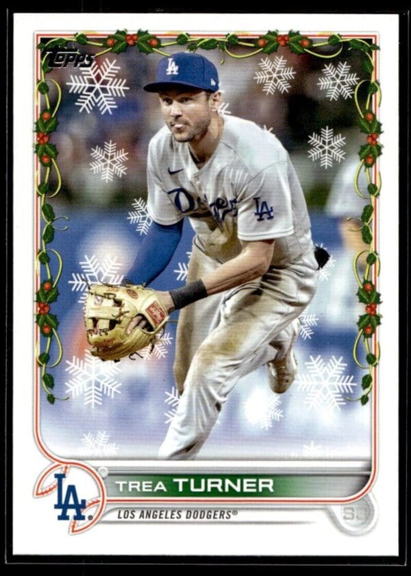 2022 Topps Holiday Los Angeles Dodgers #HW2 Trea Turner