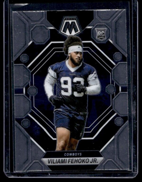 _10 2023 Panini Mosaic Dallas Cowboys #375 Viliamia Fehoko Jr. RC Rookie