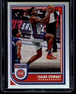 _10 2022 Hoops Detroit Pistons #63 Isaiah Stewart 105/199 Silver