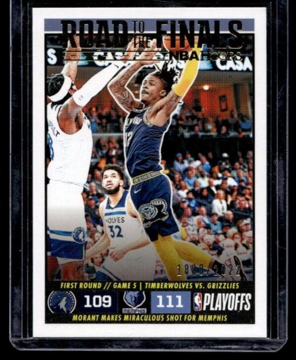 2022 Hoops Memphis Grizzlies #36 Ja Morant 1890/2022 Road to the Finals