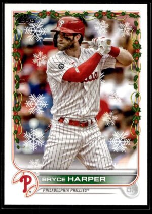 2022 Topps Holiday Philadelphia Phillies #HW157 Bryce Harper