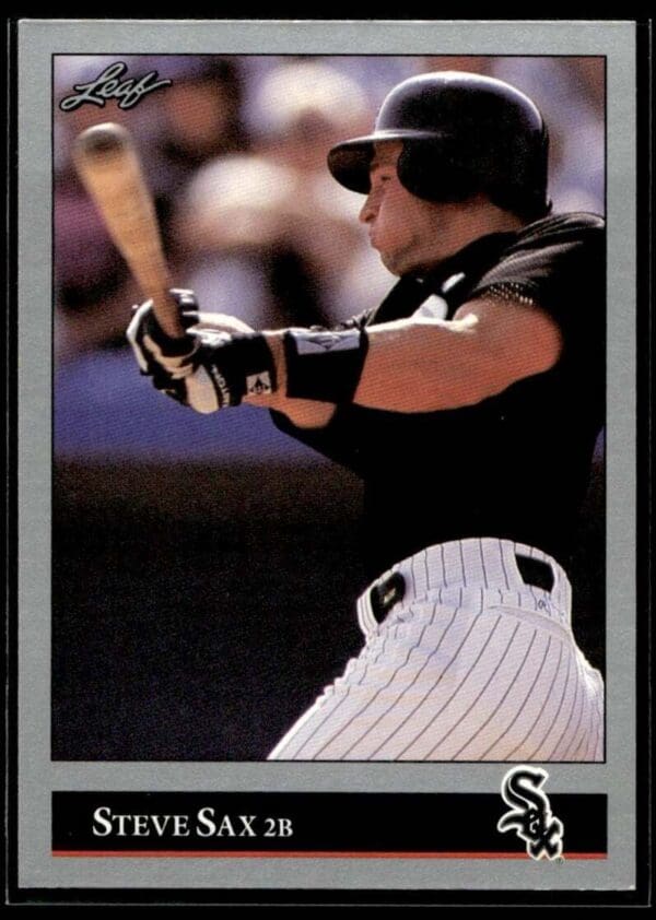 _10 1992 Leaf Chicago White Sox #217 Steve Sax