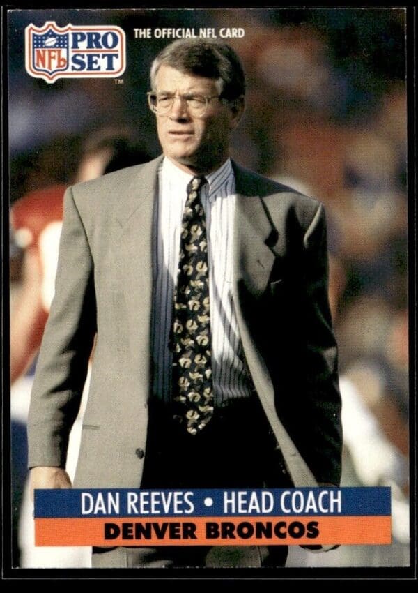 1991 Pro Set Denver Broncos #144 Dan Reeves