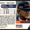 1991 Pro Set Denver Broncos #144 Dan Reeves