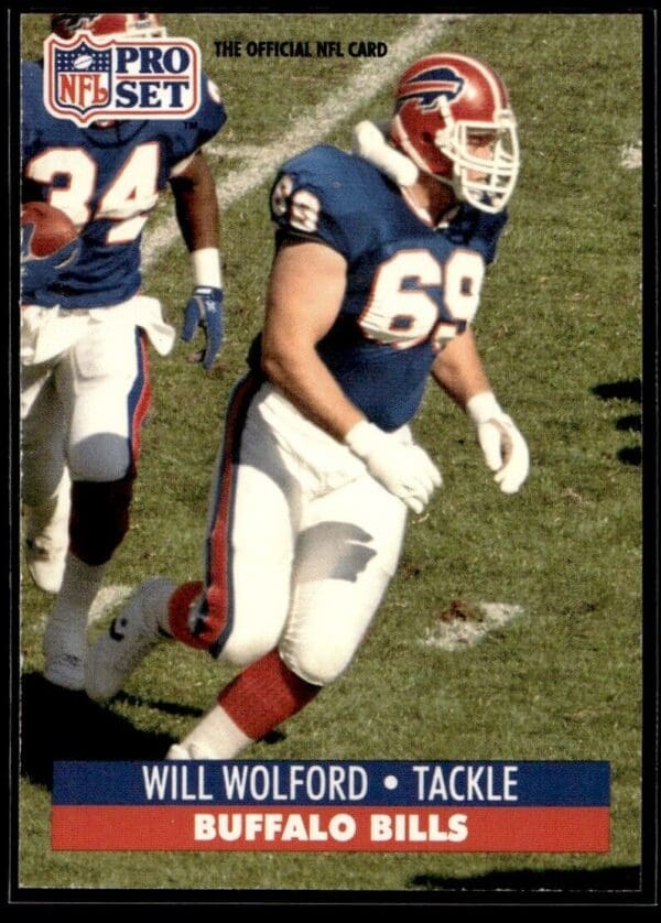 1991 Pro Set Buffalo Bills #88 Will Wolford
