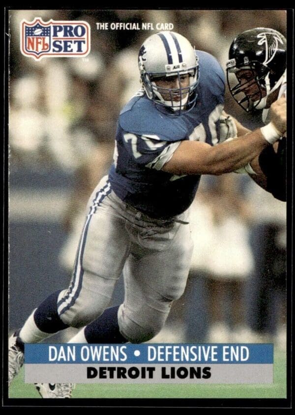 1991 Pro Set Detroit Lions #151 Dan Owens