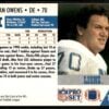 1991 Pro Set Detroit Lions #151 Dan Owens