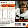 1991 Pro Set Cleveland Browns #122 Clay Matthews