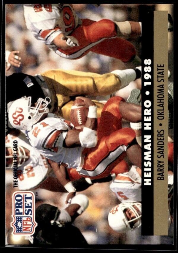 1991 Pro Set Oklahoma State Cowboys/Detroit Lions #39 Barry Sanders