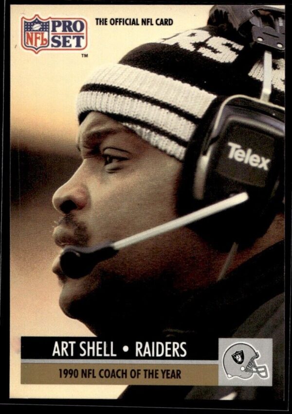 _10 1991 Pro Set Los Angeles Raiders #4 Art Shell