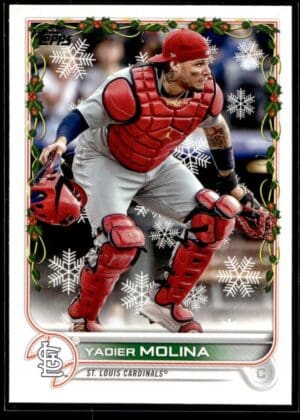 2022 Topps Holiday St. Louis Cardinals #HW6 Yadier Molina