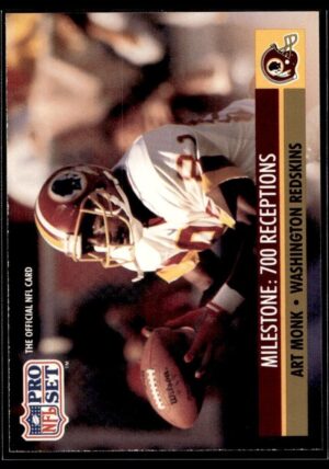 _10 1991 Pro Set Washington Redskins #22 Art Monk