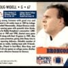 1991 Pro Set Denver Broncos #143 Doug Widell