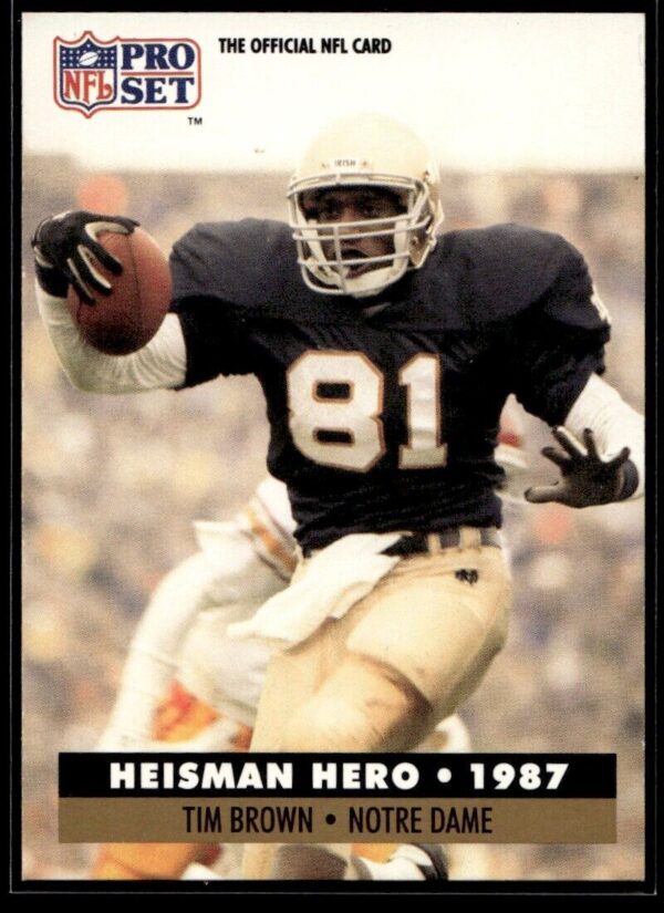 _10 1991 Pro Set Los Angeles Raiders #40 Tim Brown