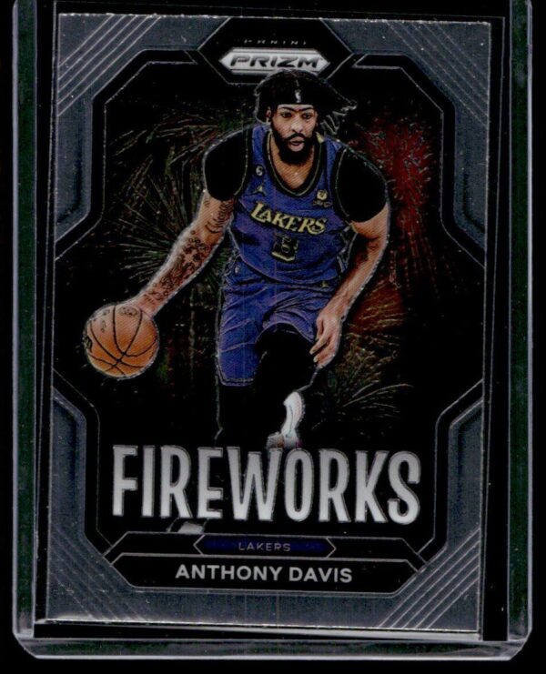 2022 Panini Prizm Fireworks Los Angeles Lakers #12 Anthony Davis