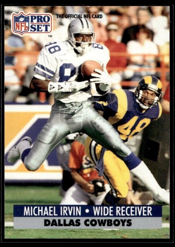 1991 Pro Set Dallas Cowboys #132 Michael Irvin