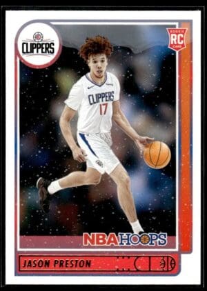 2021 NBA Hoops Winter Edition Los Angeles Clippers #242 Jason Preston RC Rookie