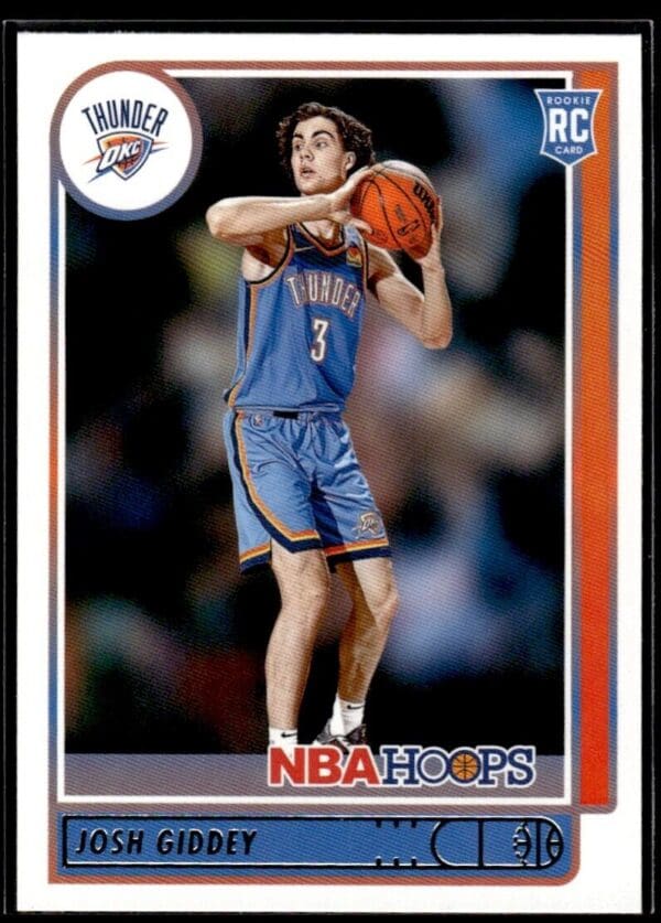 2021 NBA Hoops Oklahoma City Thunder #202 Josh Giddey RC Rookie