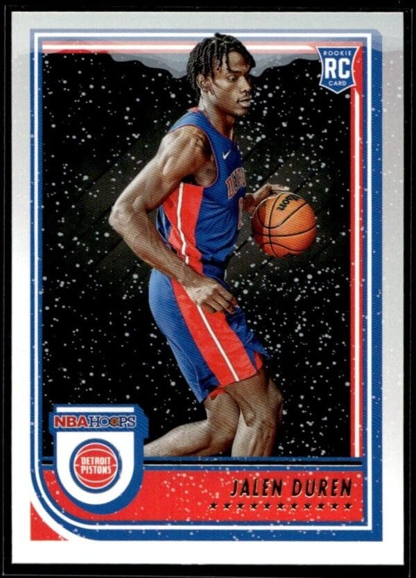 2022 Hoops Detroit Pistons #243 Jalen Duren RC Rookie
