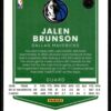2021 Donruss Optic Dallas Mavericks #97 Jalen Brunson