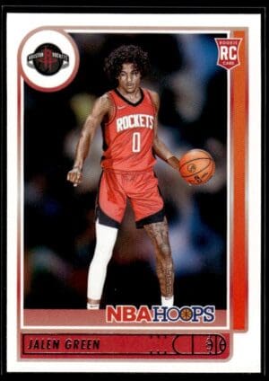 2021 NBA Hoops Houston Rockets #218 Jalen Green RC Rookie