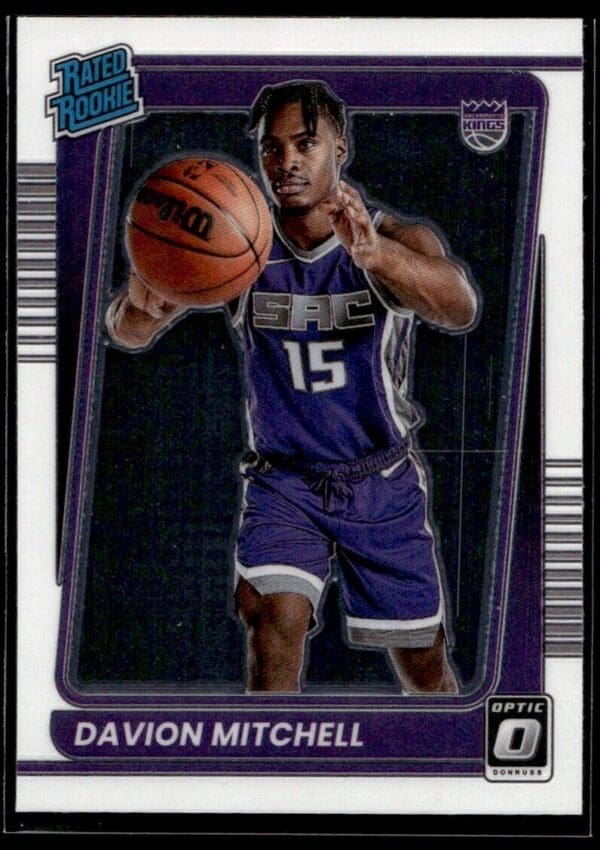 2021 Donruss Optic Sacramento Kings #155 Davion Mitchell RC Rookie