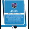 2021 Donruss Optic Sacramento Kings #155 Davion Mitchell RC Rookie