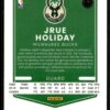 2021 Donruss Optic Milwaukee Bucks #40 Jrue Holiday