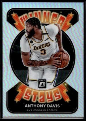 2021 Donruss Optic Winner Stays Los Angeles Lakers #172 Anthony Davis Holo