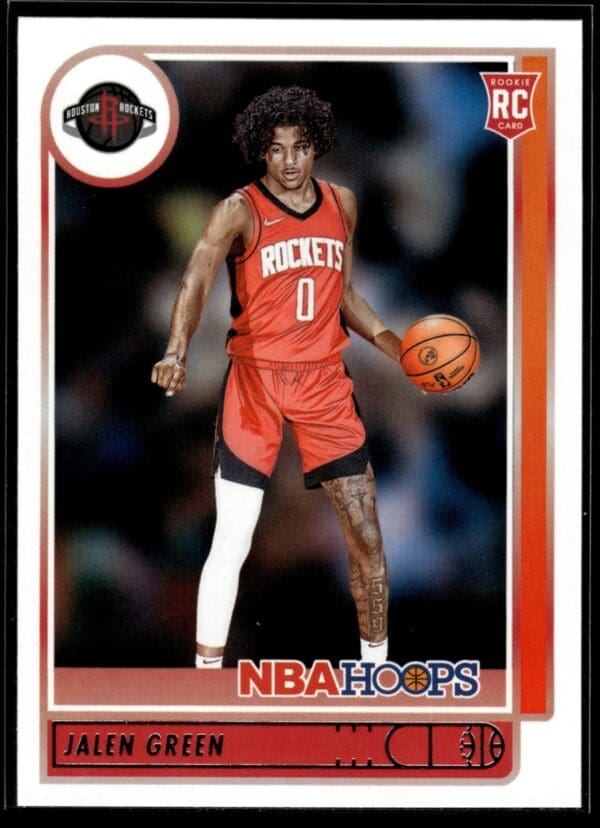 2021-22 Hoops Jalen Green Rookie Houston Rockets #218