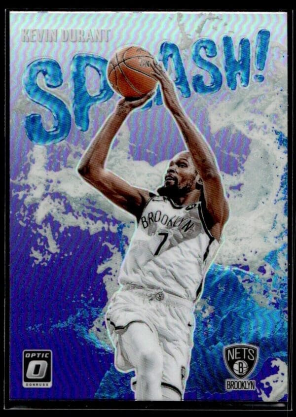 2021 Donruss Splash Brooklyn Nets #7 Kevin Durant Purple Holo