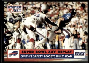 1991 Pro Set Smith's Safety Boosts Bills Lead #47 Super Bowl