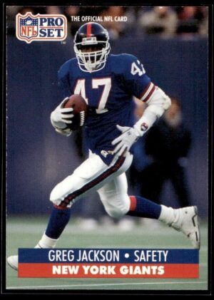 1991 Pro Set New York Giants #66 Greg Jackson RC Rookie