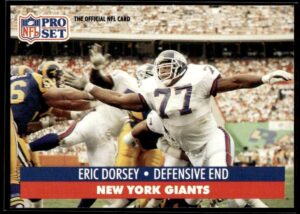 1991 Pro Set New York Giants #59 Eric Dorsey