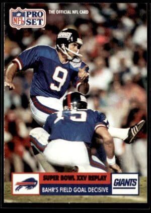 1991 Pro Set New York Giants #53 Matt Bahr