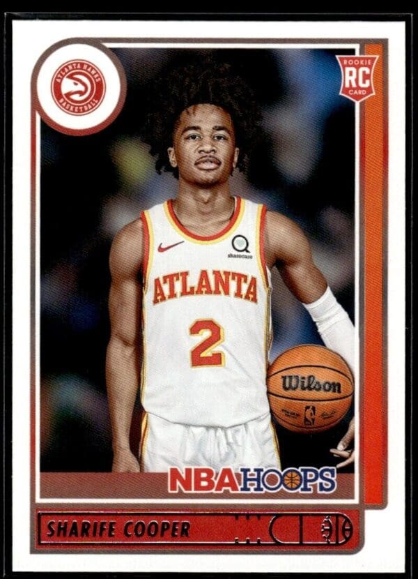 2021 NBA Hoops Atlanta Hawks #249 Sharife Cooper RC Rookie