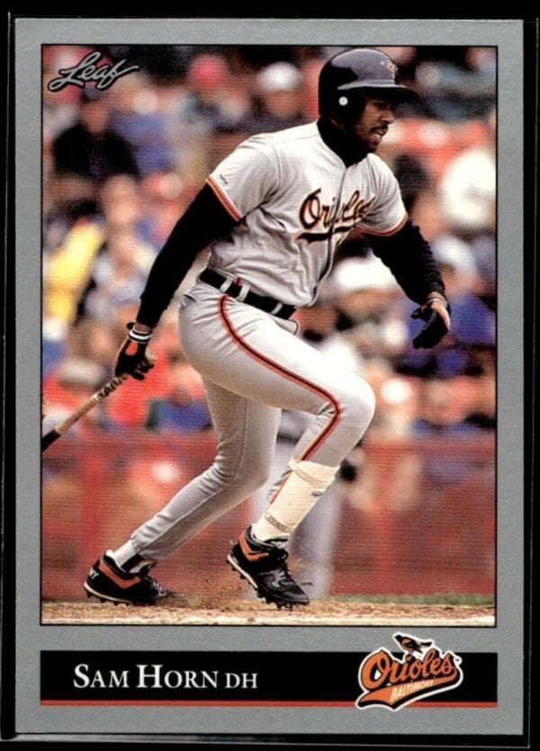 1992 Leaf Baltimore Orioles #219 Sam Horn